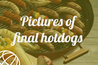 Pictures of final hotdogs